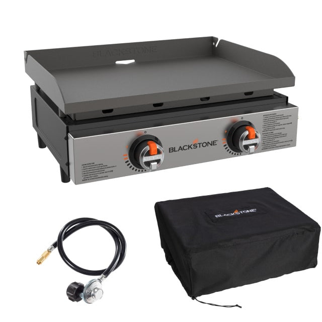 Gril de table Blackstone 22\" avec couvercle et adaptateur pour propane - 2427
