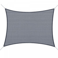 Outsunny Square 12' Canopy Sun Sail Shade Garden Cover Uv Protector Abri Exterieur Pour Pelouse Avec
