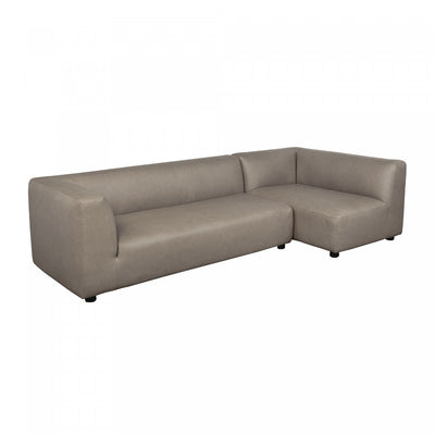 Lukas Contemporary Modern 118" Right-Facing 2-Piece Sectional Sofa in Taupe | Canape sectionnel moderne contemporain Lukas 2 pieces, 118 po, oriente a droite, en taupe