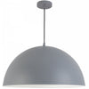 Grand luminaire suspendu Ofelia de Dainolite avec fini gris et 1 ampoule