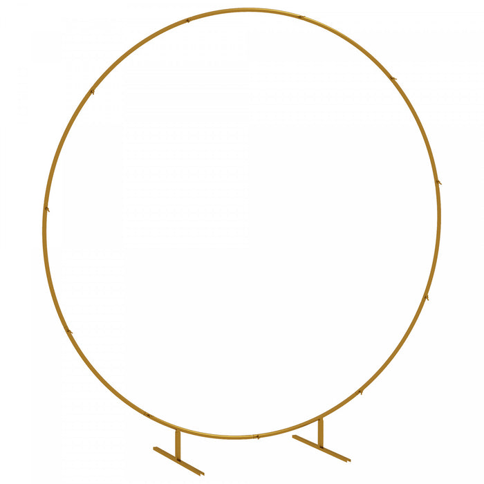 Outsunny 6.6ft Or Arc De Mariage Rond Support De Fond Pour La Fete