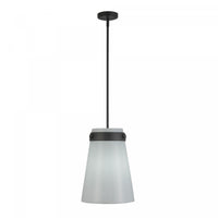  Suspension A 1 lampe Dahlia De 12 po, Noire
