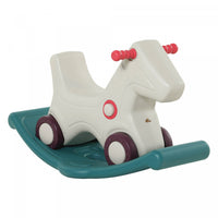 Qaba Cheval A Bascule 2 En 1 Jouets Et Voiture Coulissante Pour Enfants Bebe Roulant Jeune Enfant En