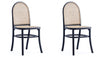 Ensemble 2 chaises de salle à manger Paragon de Manhattan Comfort - cannage noir