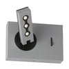 Lampe de lecture Wynne de Dainolite avec fini argenté et ampoule à DEL