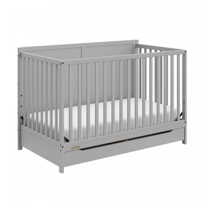 Graco Melrose 5-in-1 Convertible Crib with Drawer - Pebble Gray