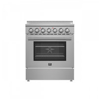 Cuisiniere electrique en acier inoxydable Paolo 30 po, 4,38 pi³ - FFSEL6011-30WHT
