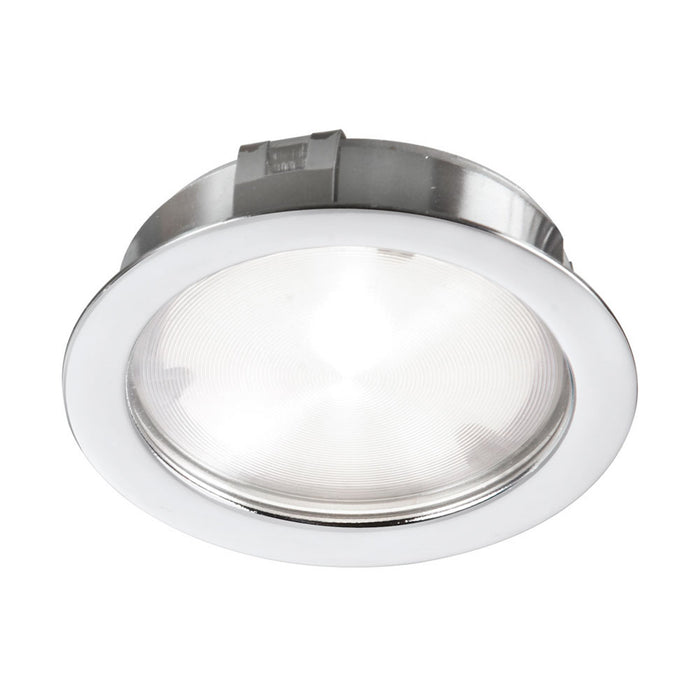 Lampe en forme de disque Cree de Dainolite à faisceau lumineux de 40°, avec fini blanc, ampoule à DEL de 4 W, entrée de 24 VCC, IRC80+ et 3 000 K