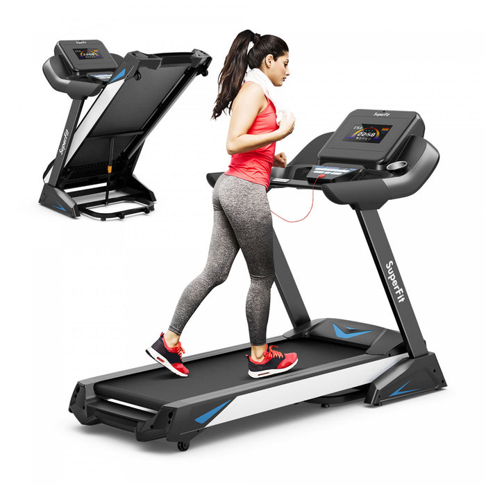Nom Du Produit ：\nMarque Costway 2,98 Kw, Tapis De Course Pliant Machine D'exercice Avec Ecran Led A Inclinaison Automatique Noir