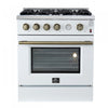 Cuisiniere a gaz Marco 30 pouces blanche, 4,32 pi³ – FFSGS6277-30WHT