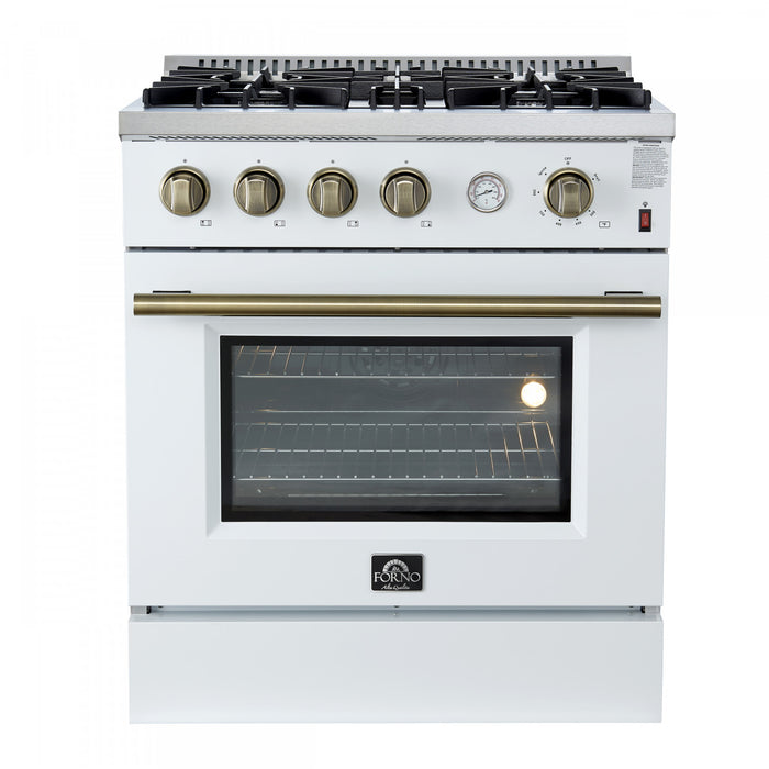 Cuisiniere a gaz Marco 30 pouces blanche, 4,32 pi³ – FFSGS6277-30WHT