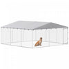 Enclos Exterieur pour Chien avec Toit Etanche 4,5 m x 4,5 m x 2,15 m