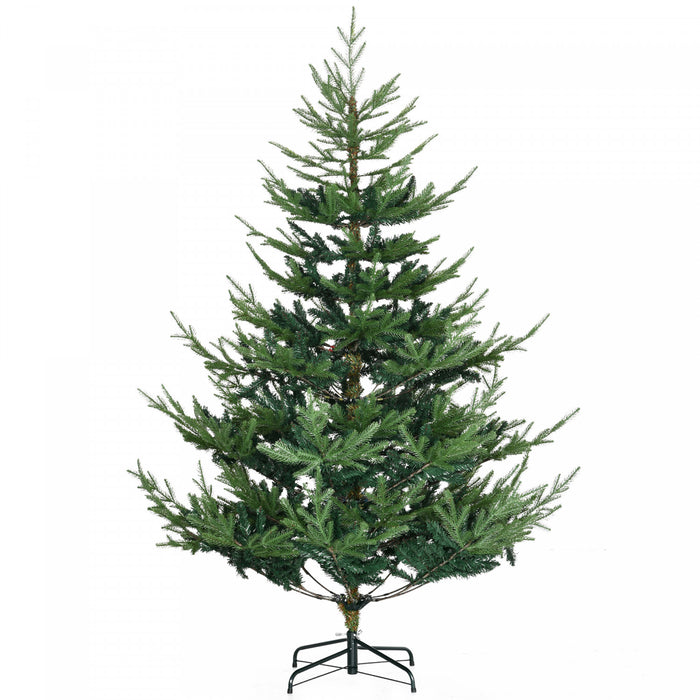 HOMCOM Arbre de Noel artificiel 6' avec design a charniere