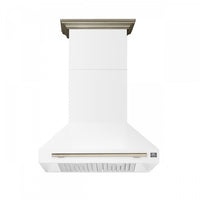 Hotte de cuisiniere murale Aria de 36 po, blanc-FRHWM5095-36WHT