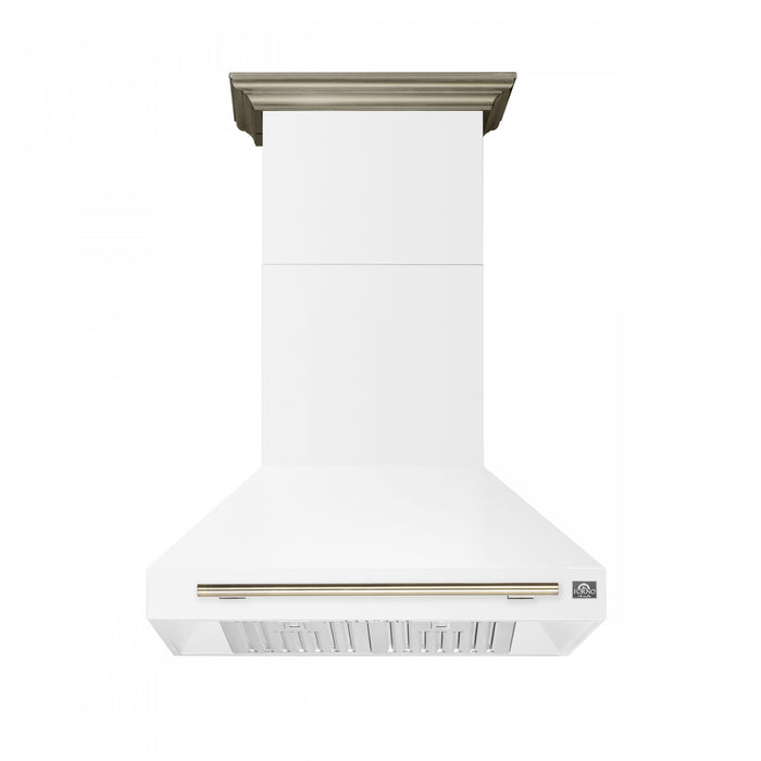Hotte de cuisiniere murale Aria de 36 po, blanc-FRHWM5095-36WHT