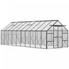 Outsunny Serre En Polycarbonate Avec Porte, Gouttiere, Aeration, Noir