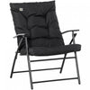 Chaise Longue Pliable, Fauteuil Rembourre Avec Accoudoirs, Noir