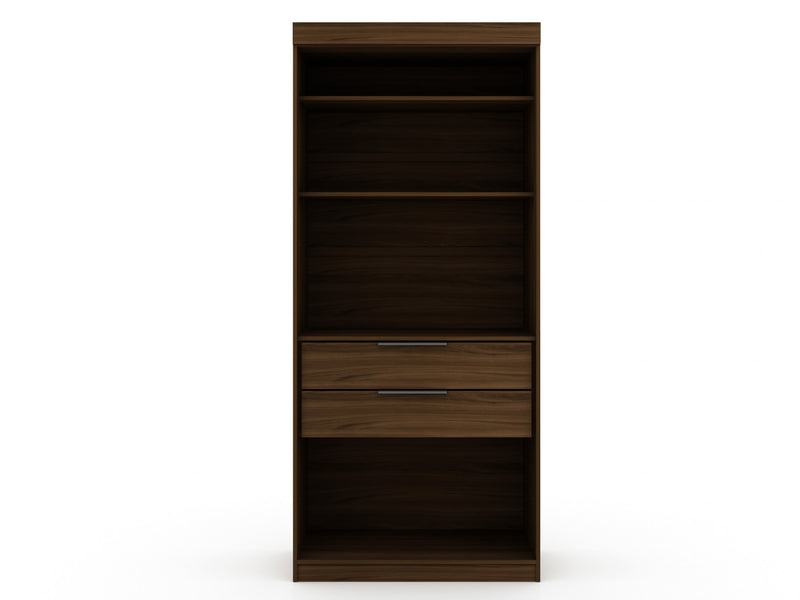 Armoire contemporaine moderne Mulberry 36\" en brun chataigne
