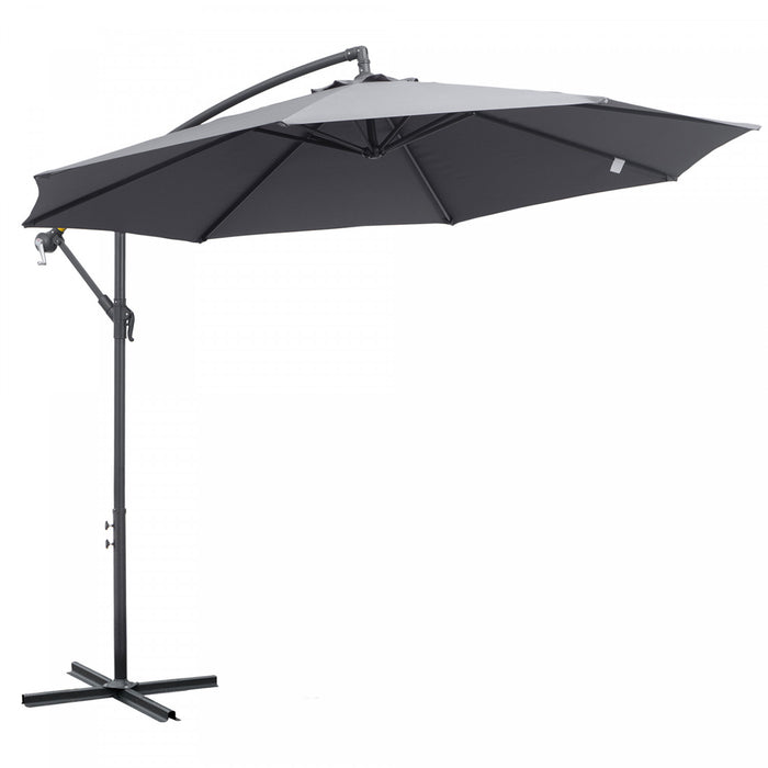 Outsunny Parasol De Patio \nGris