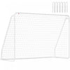 Soozier But de soccer pour jardin, filet de soccer, blanc, 10 x 4 pi