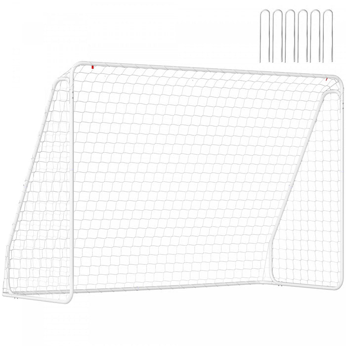 Soozier But de soccer pour jardin, filet de soccer, blanc, 10 x 4 pi