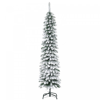 Homcom 6' Artificial Christmas Tree With Realistic Branches Green|Homcom Arbre De Noel Artificiel Floque De Neige De 6ft