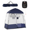 Outsunny Tente De Douche Avec Sac De Douche, Sol, Sac De Transport, Bleu