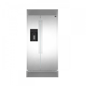 Réfrigérateur Forno Salerno de 20 pi³ à compartiments juxtaposés avec distributeur d'eau - FFRBI1844-40SG