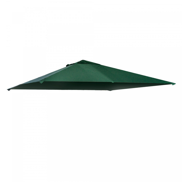 Outsunny 10' X 10' Toile De Rechange Pour Pavillon Tonnelle Tente Toit De Remplacement Gazebo De Jardin Tissu Polyester Haute Densite 180 G/m² Anti-uv Vert