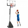 Soozier Panier de Basket Portable, Hauteur Reglable 2,45-3,05 m