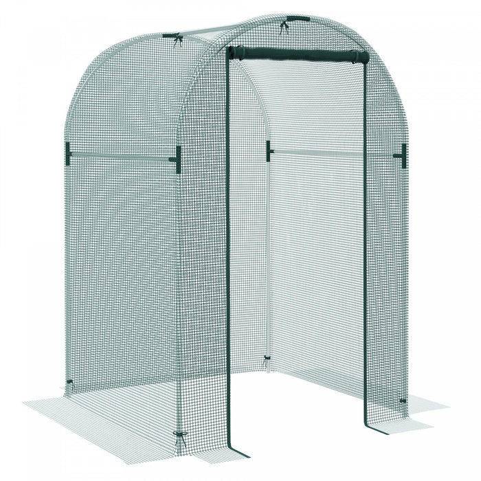 Outsunny Cage De Culture, Tente De Protection Des Plantes De 4' X 4', Vert