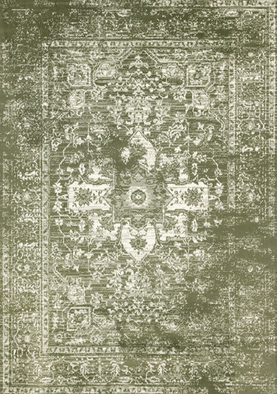 Florence Green White Elegant Classic Rug, 7'9" x 10'6" Indoor Area Rug | Tapis Florence vert et blanc elegant et classique, 7'9" x 10'6"