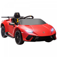 Qaba Voiture Electrique 12v Pour Enfants, Lamborghini Huracan Sous Licence, Voiture Pour Enfants Ave