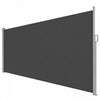 Auvent lateral retractable Outsunny, ecran d'intimite exterieur, gris fonce