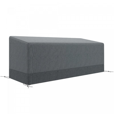 Outsunny Patio Furniture Covers Waterproof 600D, 75" x 28.3" x 29.9", Grey
