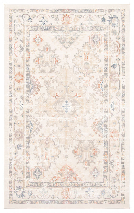 Carpette Rococo ivoire - 5 pi 0 po x 8 pi 0 po  