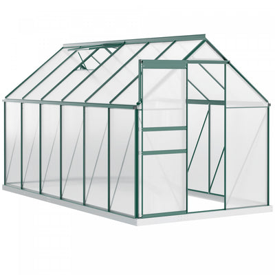 Outsunny 6' x 12' x 6.5' Polycarbonate Greenhouse Walk-in Green House