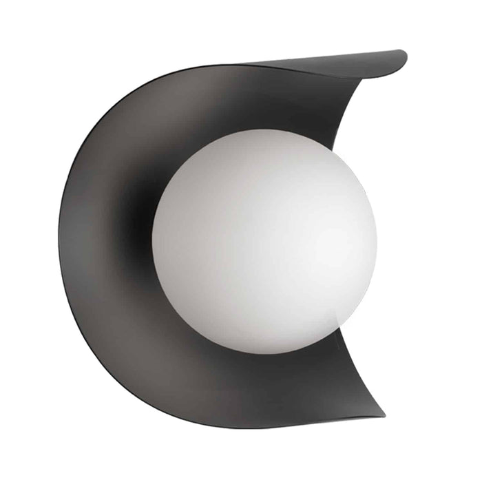 Applique murale Crescent de Dainolite avec fini noir mat et 1 ampoule