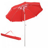 Outsunny Parasol De Plage Rouge