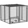 Enclos Pour Chiens Avec Gamelles Reglables Et Rotatives