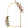 Outsunny Arche De Mariage Doree De 7x4', Avec Piquets En Forme De U