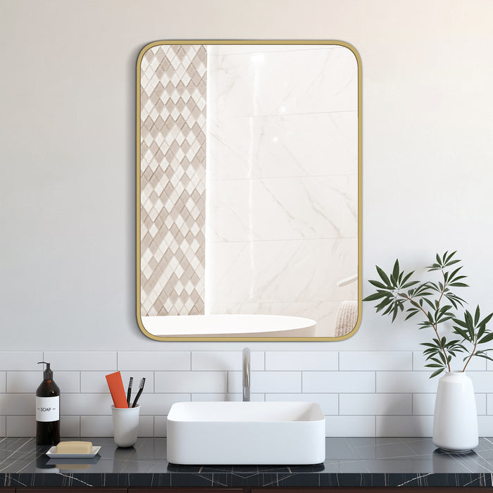Miroir Tuckerson de 40 po doré