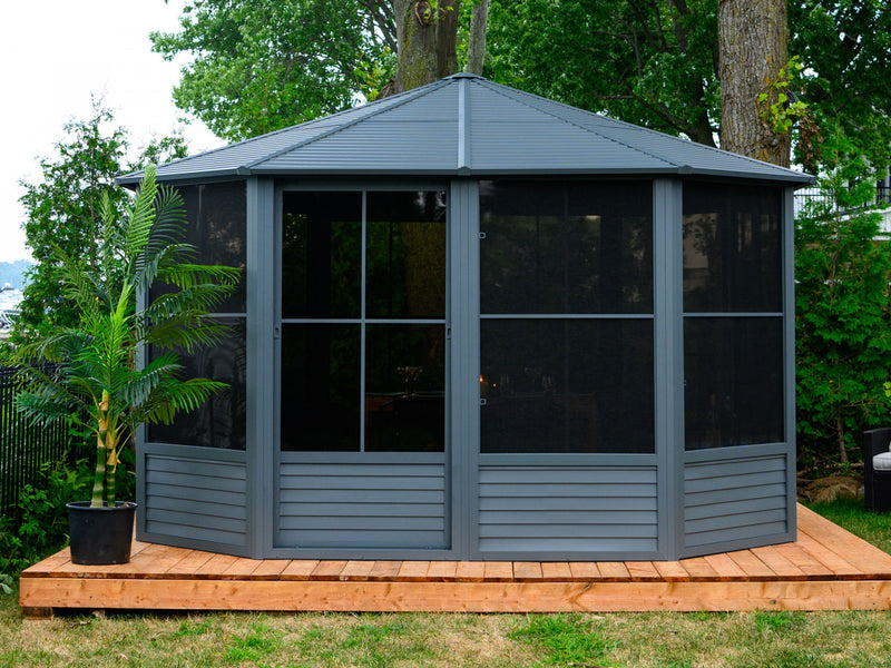 Gazebo Penguin Florence - Solarium 12x12 Toit d'acier
