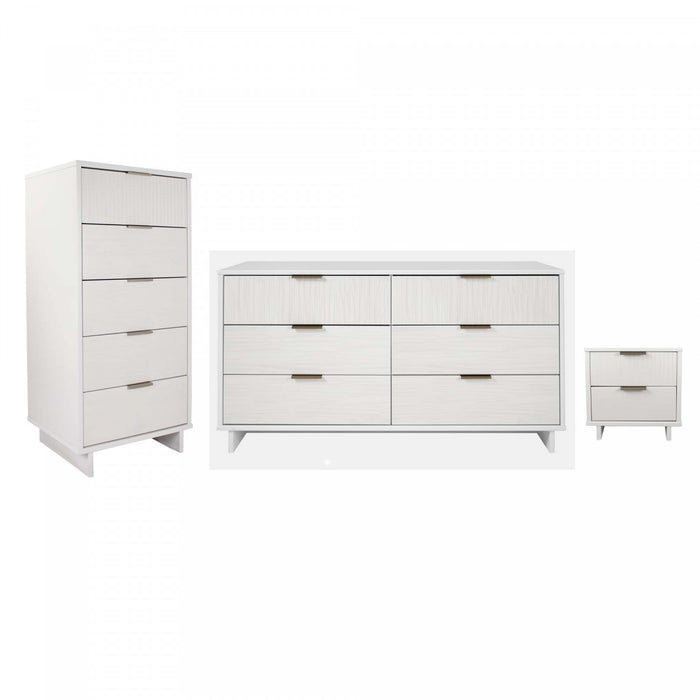 Ensemble de commode 3 pieces Granville Modern en blanc