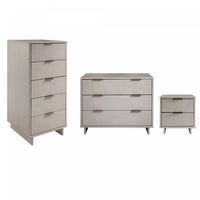 Ensemble de commode moderne Granville 3 pieces en gris clair