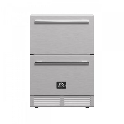 Forno Cosenza 24 Inch Built-In Indoor/Outdoor Drawer Freezer with Ice Maker, 4.69 cu.ft. - FDRBI1838-24S | Congelateur a tiroirs Cosenza de 24 po avec machine a glacons, 4,69 pi³ – FDRBI1838-24S