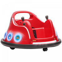 Qaba Auto-tamponneuse 12 V Pour Enfants, Voiture Electrique Sous Licence Angry Bird Avec Deux Joysti