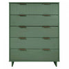 Commode Granville Moderne 38\" en vert sauge (5 tiroirs)