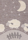 Carpette à motif de mouton pour enfants - 5 pi 3 po x 7 pi 7 po