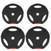 Soozier Lot De 4 Plaques De Poids Avec 3 Poignees, 2 X 17 Lb + 2 X 11 Lb